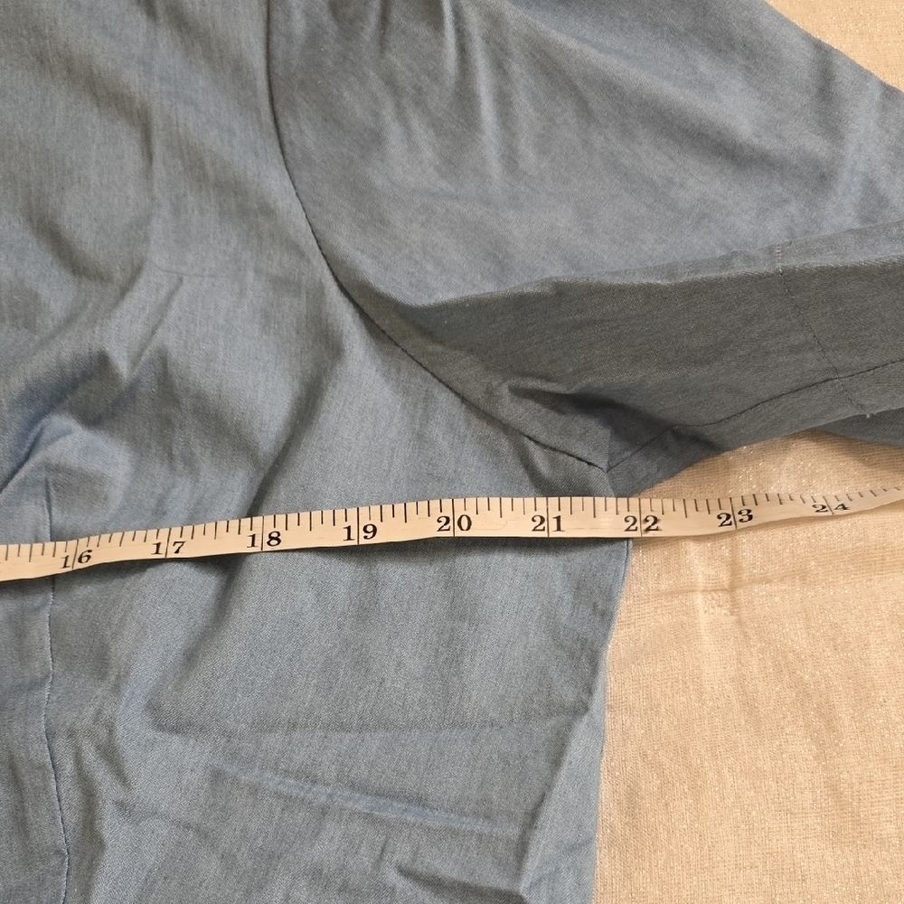 Tyler Boe Blue Pleated Tie Front Sundress - Picture 9 of 14
